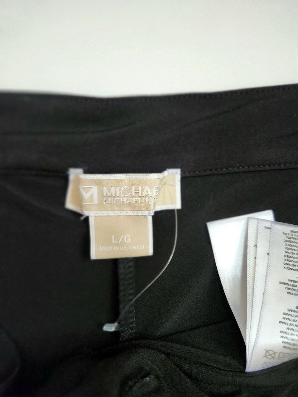 Michael Kors Black Wide-Leg Women's Pants size L - Picture 5 of 8